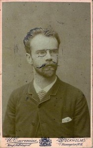 Åke W:son Munthe en Estocolmo (Suecia), hacia 1886. Fotografía de Wilhelm A. Eurenius (1830-1892)